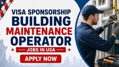 Visa Sponsorship Building Maintenance Operator Jobs in USA