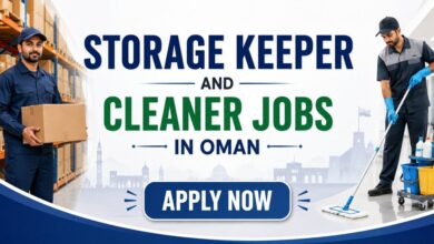 Storage Keeper and Cleaner Jobs in Oman