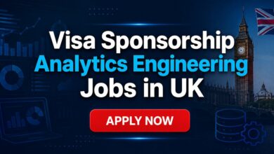Visa Sponsorship Analytics Engineering Jobs in UK