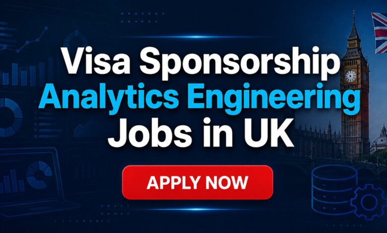 Visa Sponsorship Analytics Engineering Jobs in UK
