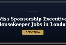 Visa Sponsorship Executive Housekeeper Jobs in London