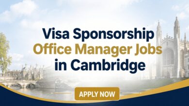 Visa Sponsorship Office Manager Jobs in Cambridge